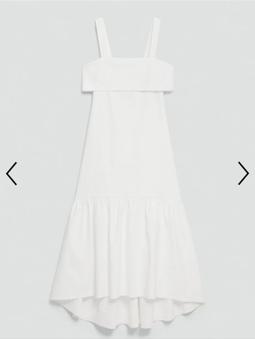 Theory Linen White Tie-Back Midi Dress in Good Linen Summer Cottagecore Size S - Picture 3 of 13